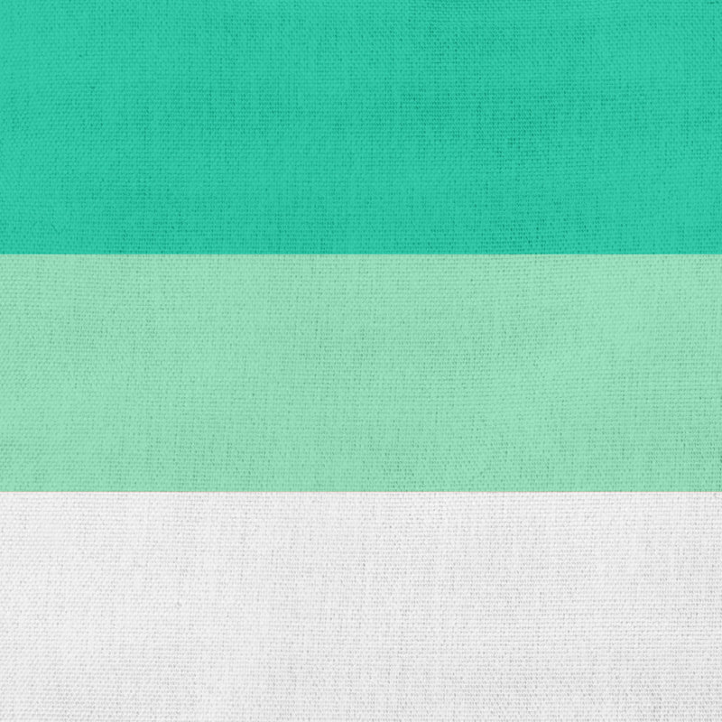 Coussin extérieur Demi Girl, Vert et bleu, 20 po x 20 po