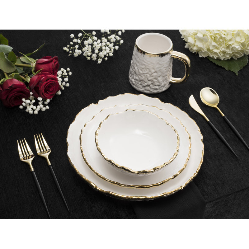 Bajinder Piece Glass Dinnerware Set