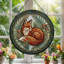 Panneau de vitrail Fox Fern-1881451472