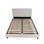Lit tapissier avec 2 tables de chevet