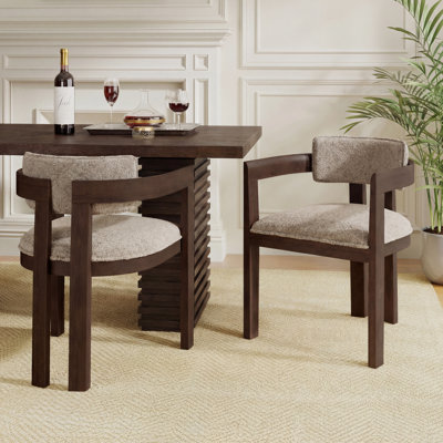 Lyddia Wood Upholstered Dining Chair