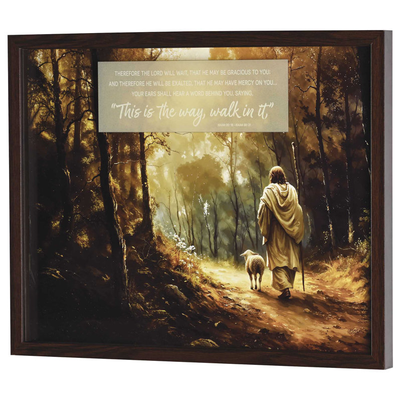 Framed Wall Art Jesus This Is The Way