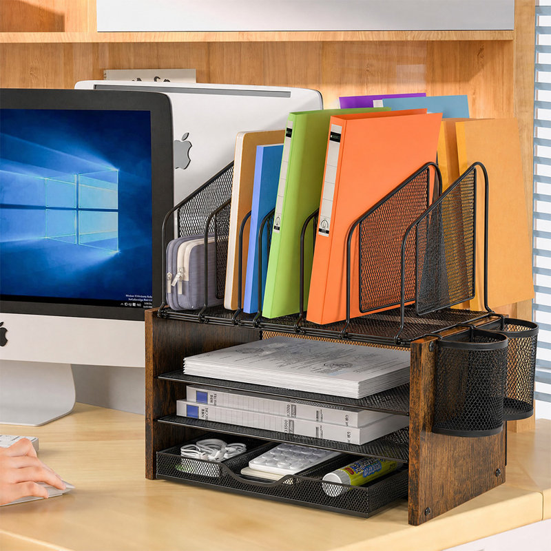 Accessoires de bureau de bureau avec porte-documents et tiroir