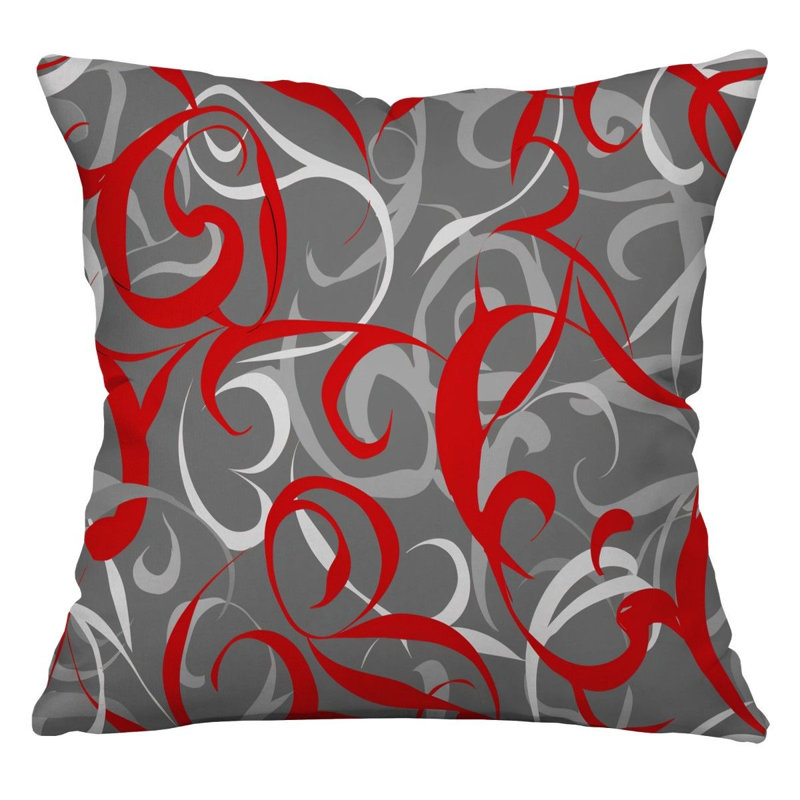 Reversible Throw Pillow, 16"H x 16"W