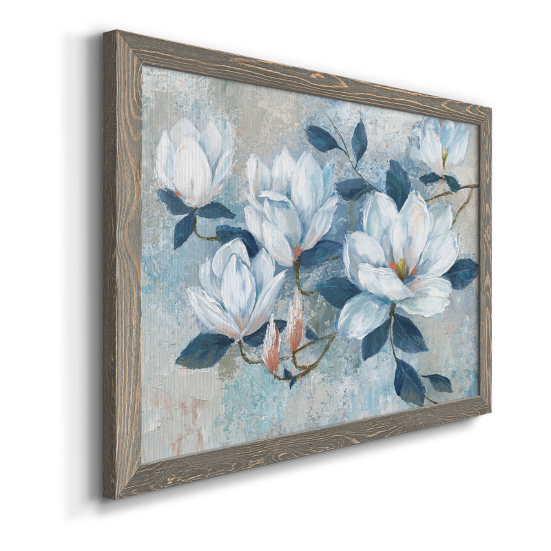 Spring Bloom I - ensemble de 2 peintures sur toile encadrées, H 20 po x l 34 po x P 1,5 po, Encadré gris
