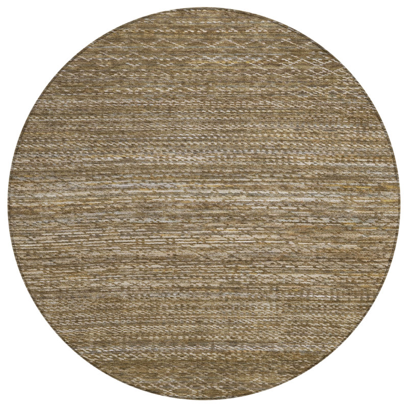 Machine Washable Indoor/Outdoor Colman ACN2150 Striped Rug, Rectangle 1'8" x 2'6"