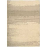 Wool Abstract Area Rug in Dune Ivory