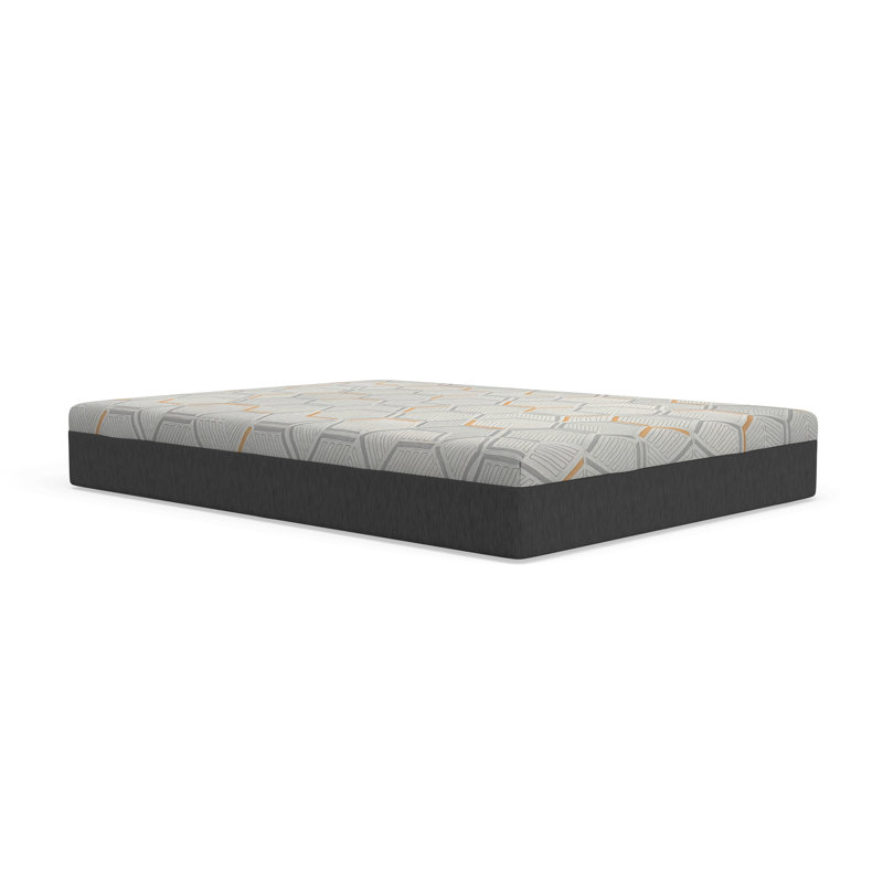 Matelas en mousse viscoélastique gélifiée 12 "avec support de bord et base à grille d'aération 12"