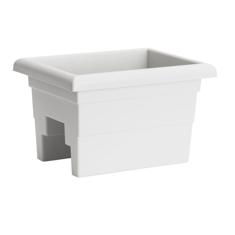 Pot à fleurs en plastique Kechi, Blanc