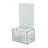 Large Lottery Box with Lock and Keys. Colour: Clear