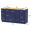 Base de meuble-lavabo simple 60 po seulement-95942885