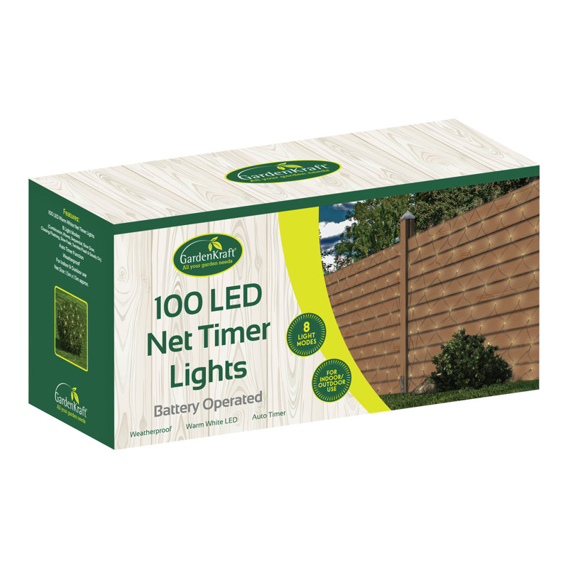 150cm LED Battery Powered 100 - Bulb Curtain String Light (End to End Connectable)