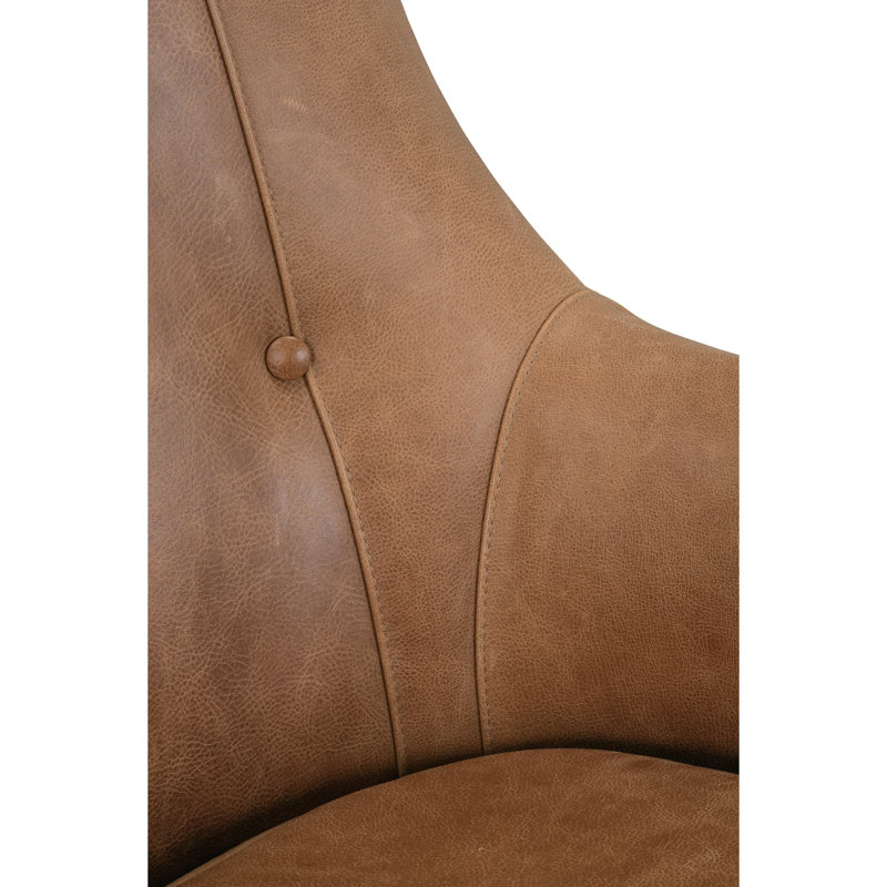 Nugget Leather Thatcher Chair