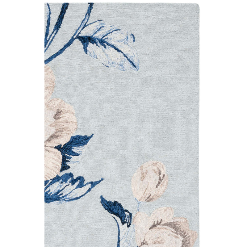 Sheela Hand Tufted Wool Pile Floral Rug, Rectangle 8' x 10'