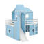Lit mezzanine simple avec glissade et tour-434105515
