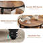 Table basse ronde avec centre de rangement et plateau rond en bois-112123446-106845502