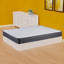 Matelas hybride mi-ferme 9 po Grimes pour un sommeil réparateur. Soulagement du mal de dos et de la pression, noir-2022283824-2085909672