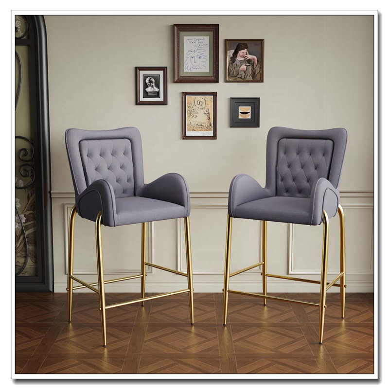 Counter Height Bar Stools, Gray