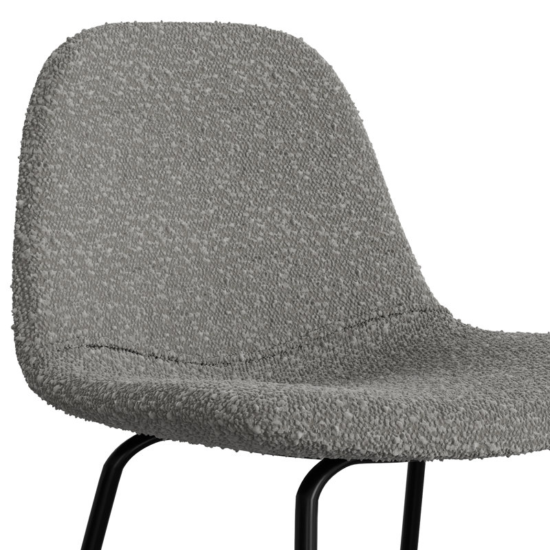 Tabouret de bar et de comptoir Kinlaw, Tabouret de bar (siège d’une hauteur de 30,5 po, Boucle gris