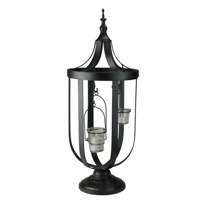 22" Antique-Style Birdcage Glass Votive Candle Holder