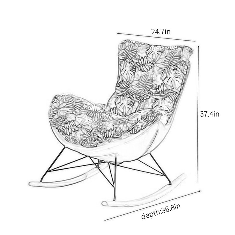 Chaise berçante Nordic