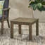 Table d'appoint en bois gris - lattes minimalistes, l 20,31 po x P 20,31 po 15,15 po avec table 20,31 po 15,15 po-121116780