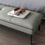 Banc rembourré en cuir Odilio Match-1002789614