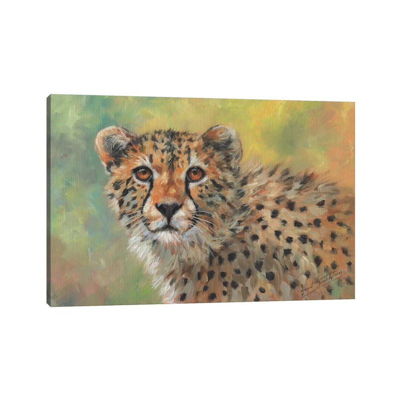 Portrait Of A Cheetah 1 Piece Wrapped Canvas Wall Art, 45.72cm H x 66.04cm W