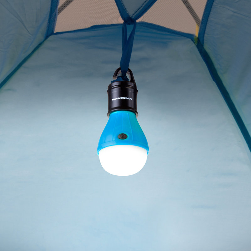 Wakeman Portable LED Tent Light Bulbs - Indoor/Outdoor Hanging Lights with Three Settings - For Camping, Hiking, And Emergencies