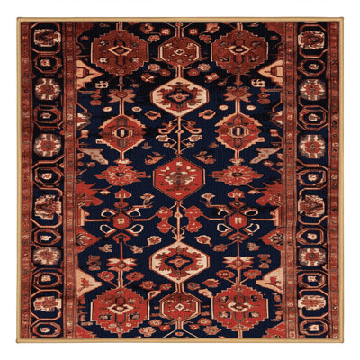 Tapis brun lavable à la machine