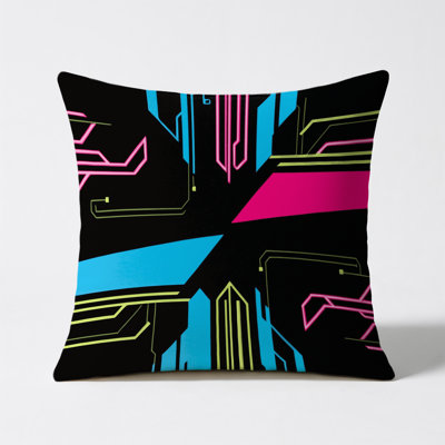 Neon Apex Indoor And Outdoor Throw Pillow