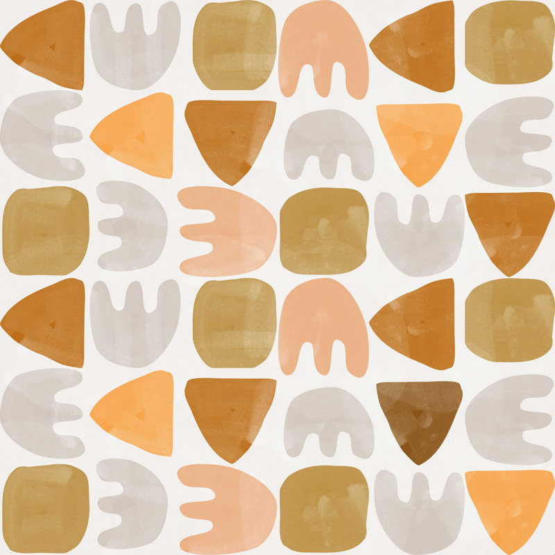 Australind Mirimo Terracotta Tiles by Mireille Pavesi - Wrapped Canvas Print, 36" H x 36" W  