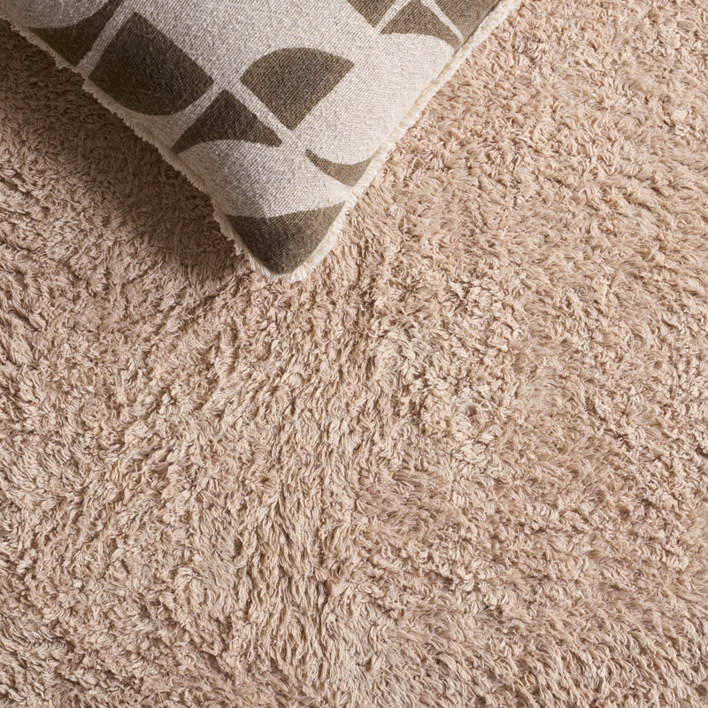 Easy Care 224 Hand Tufted Recycled Cotton Machine Washable Abstract Indoor Use Only Rug, Rectangle 5' x 8'