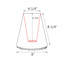 Abat-jour empire en tissu H 8,25 po (Uno) Rose