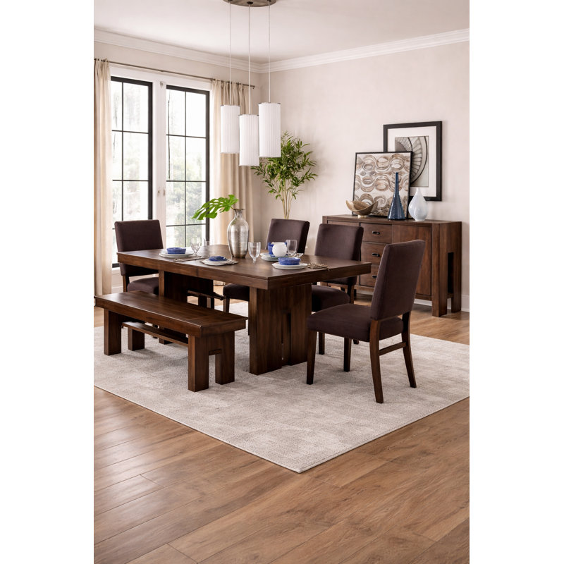 Huntley 39" H Transitional Upholstered Dining Chair with Walnut Wood Frame