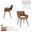 Nunda Faux Leather Mid-Century Dining Chair-157758284