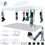 Tente escamotable robuste de 180 po x P 118 po avec 4 parois latérales, tente de fête imperméable, tentes commerciales instantanées faciles à installer-103979206
