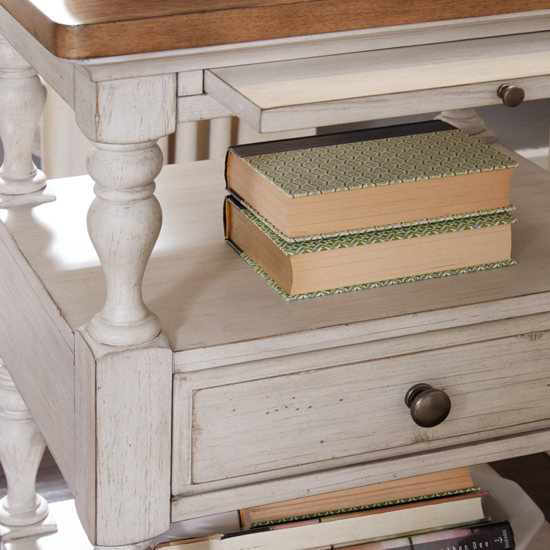 Table de chevet 1 tiroir avec tablette escamotable Harlowe