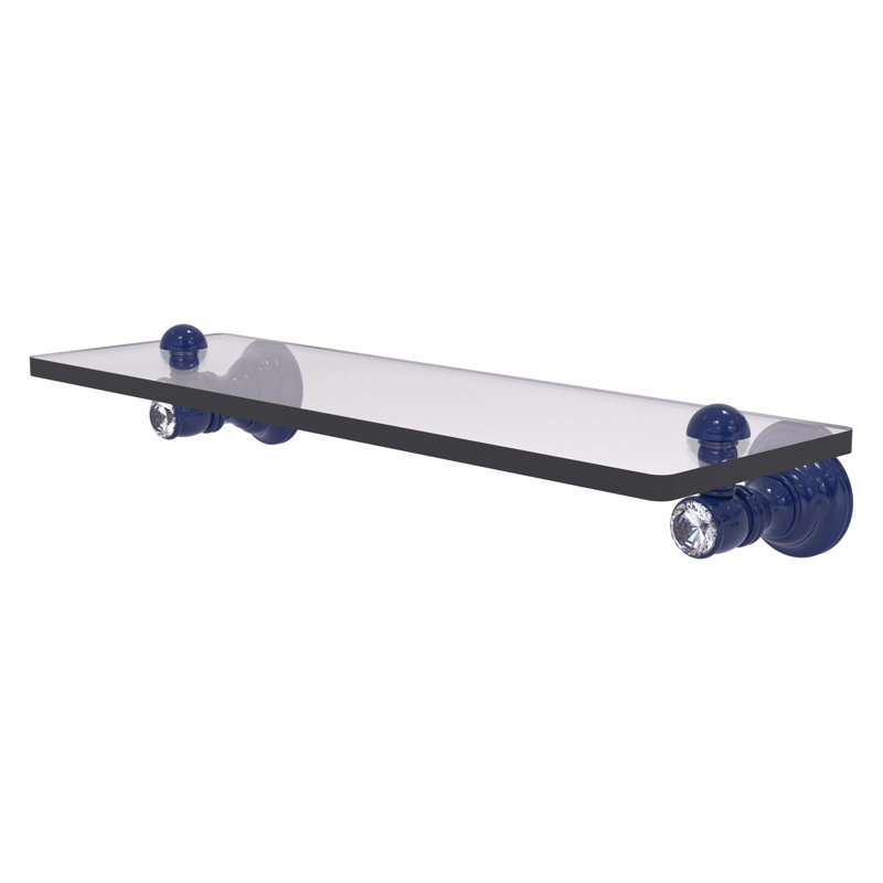 Tablette flottante Carolina, H 2,4 po x l 16 po x P 5,54 po, Bleu méditerranéen
