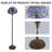 69" Traditional Floor Lamp With Tiffany-Style Baroque Stained Glass Shade