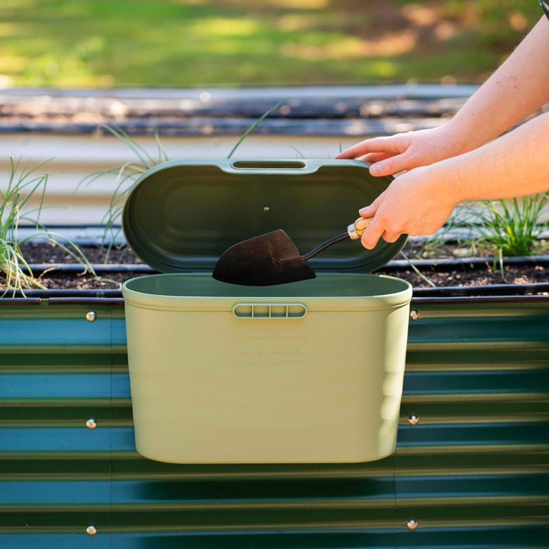 Plastic Tool Box, Basil Green