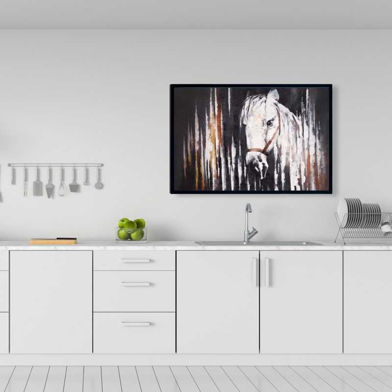 «White Horse In The Dark», reproduction sur toile