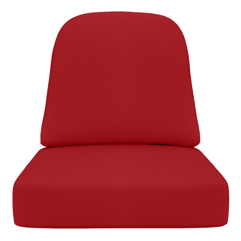 Siège / dossier en rotin 22 po x 24 po x 5 po Arthor Sunbrella, coussin de remplacement pour mobilier d'extérieur Alexandria