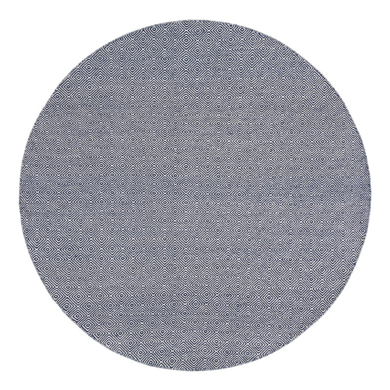 Traetyn Flatweave Wool Indoor Rug, Round 7'10"