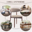 Upholstered Solid Wood Dining Chair, Curved Ergonomic Backrest, Modern Side Chair for Dining Room-409163186