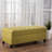 Storage - In Fabric With Birch Legs, 50.8D X 20.78W 18.30H, Versatile Organization Option Legged , 50D 20.5W 18.3H, Store Your Essentials-42644327