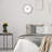 QXA137SLH Wall Clock, Silver-Tone