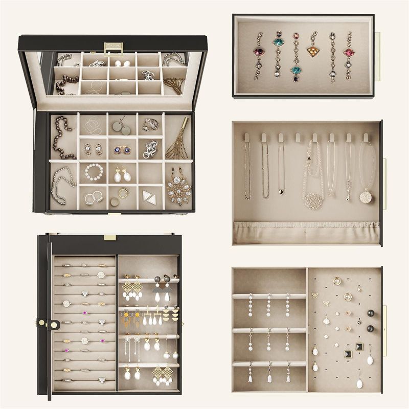 Rondallyn Jewellery Box +, in Grey