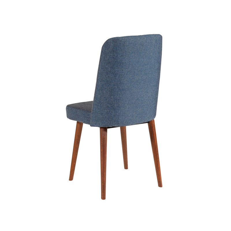 Manningtree 3 - Person Dining Set, Walnut, Walnut, Navy/Walnut