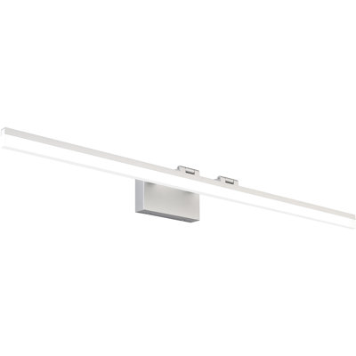 SOLFART Dimmable Modern LED Vanity Lighting Fixtures Silver Finishing Aluminum with Acrylic 47.2 Inc